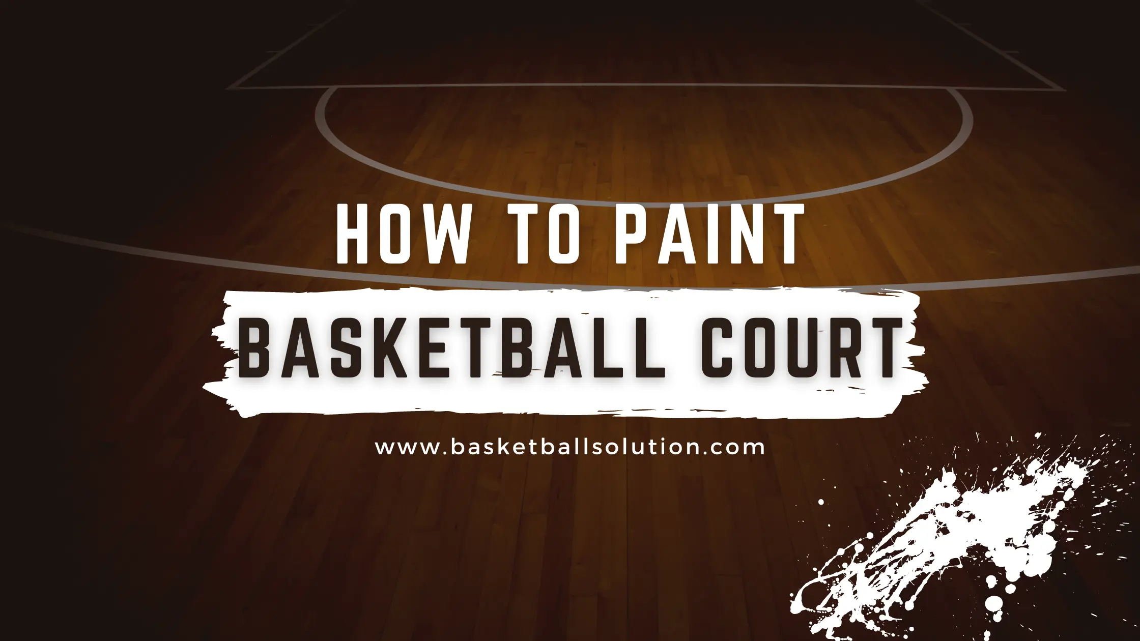 paint a basketball court